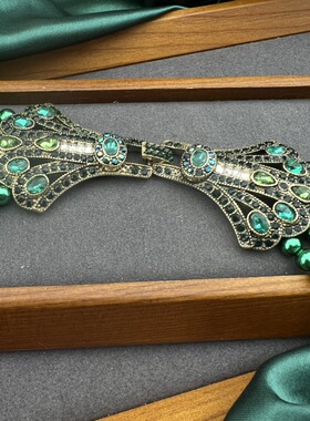 【孤品清仓特价】HD中古Vintage 五层项链玻璃丝珍珠复古项链