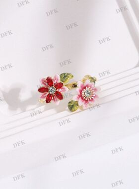 伊甸乐园系列粉色西番莲花绿色
