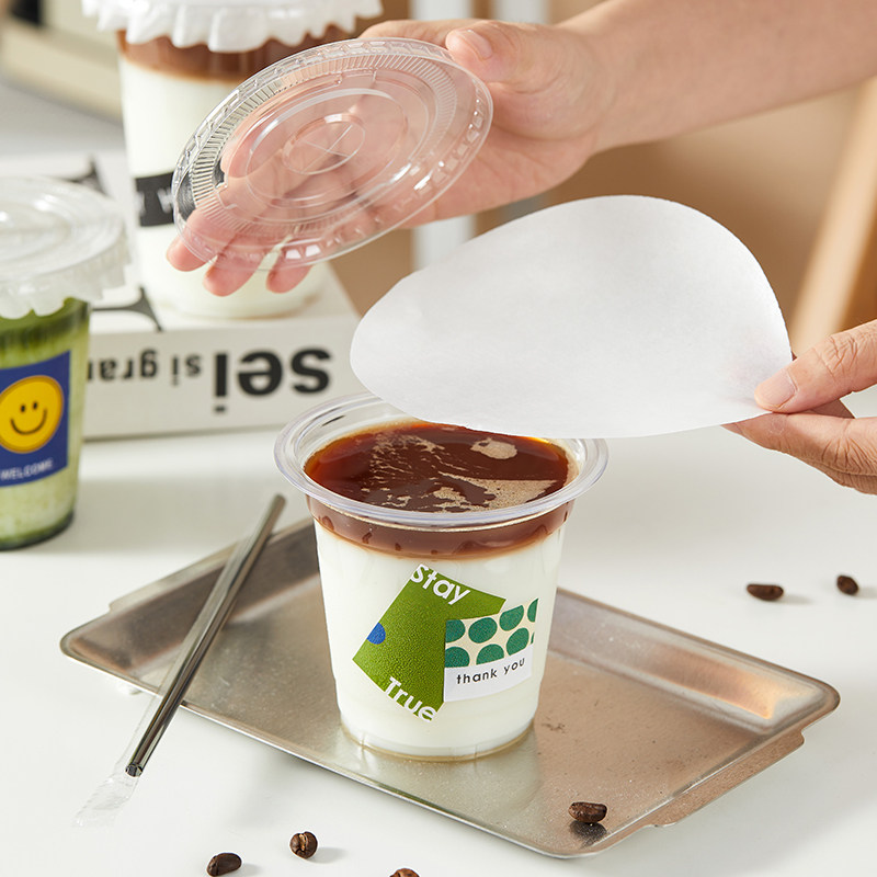 奶茶防漏纸一次性咖啡饮品饮料外带外卖杯子各口径密封杯盖防漏纸,淘宝优惠券,粉丝福利购,淘宝优惠卷