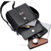 Cowhide business shoulder bag small handbag