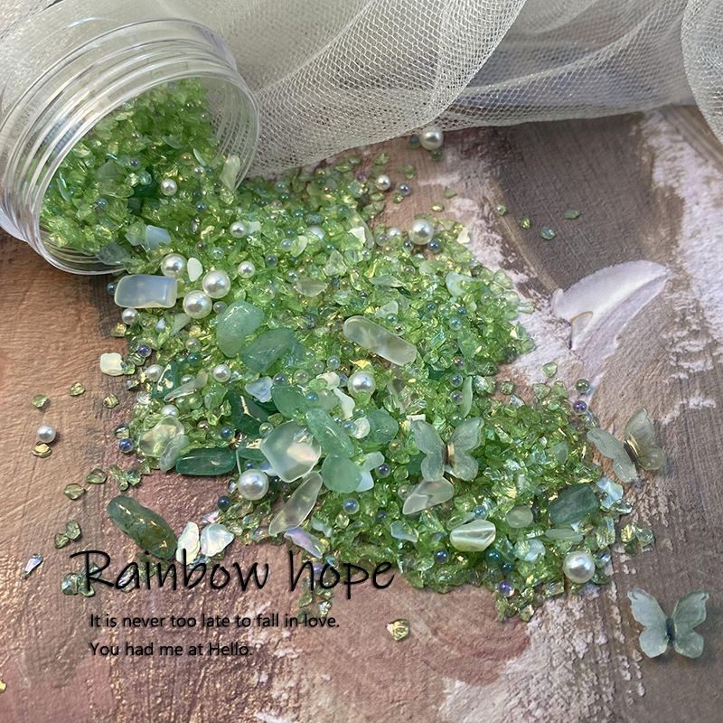 网红超仙气碎石风暴美甲DIY晶透幻彩不规则碎石碎钻立体蝴蝶饰品,淘宝优惠券,粉丝福利购,淘宝优惠卷