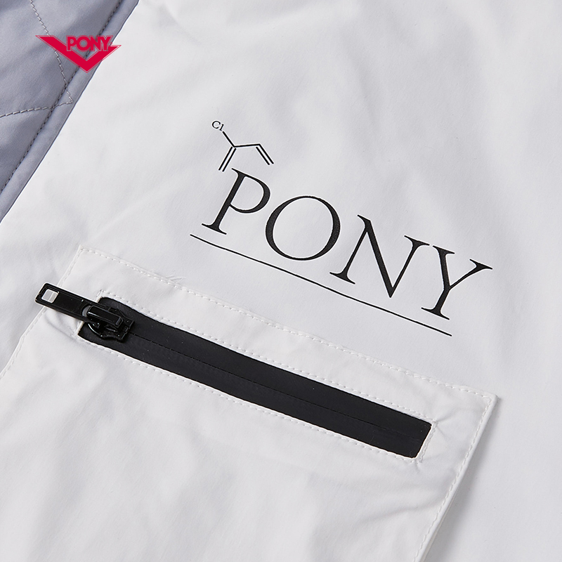 PONY波尼羽绒服情侣连帽鸭绒填充长款保暖外套24U2OF51 - 图2