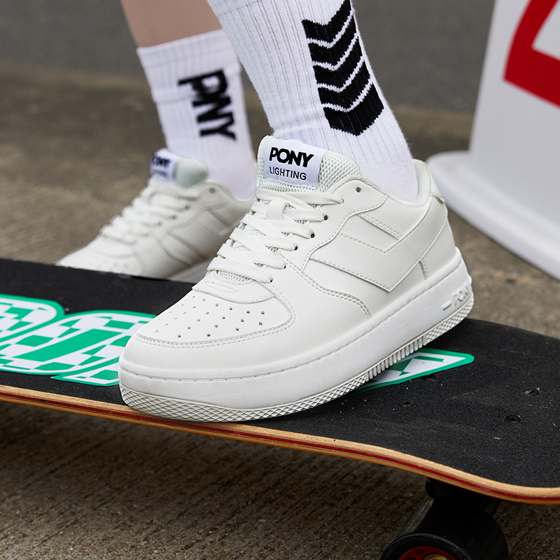 白鹿同款PONY波尼板鞋空军Lighting男女情侣厚底小白鞋休闲运动鞋