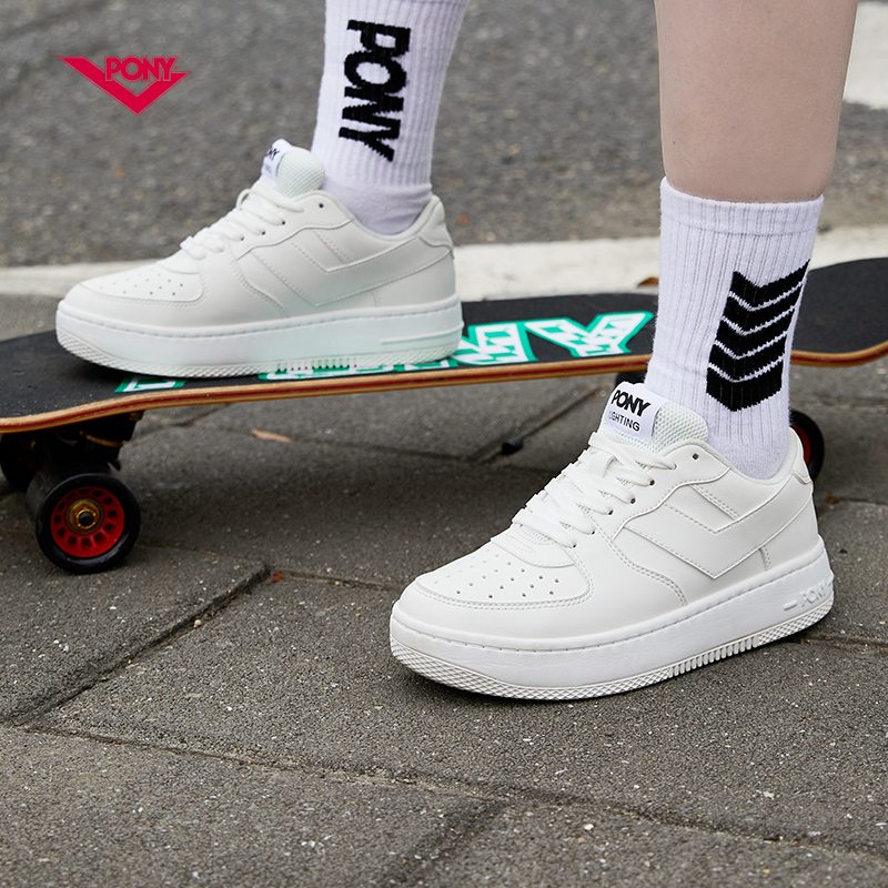白鹿同款PONY波尼板鞋空军Lighting男女情侣厚底小白鞋休闲运动鞋