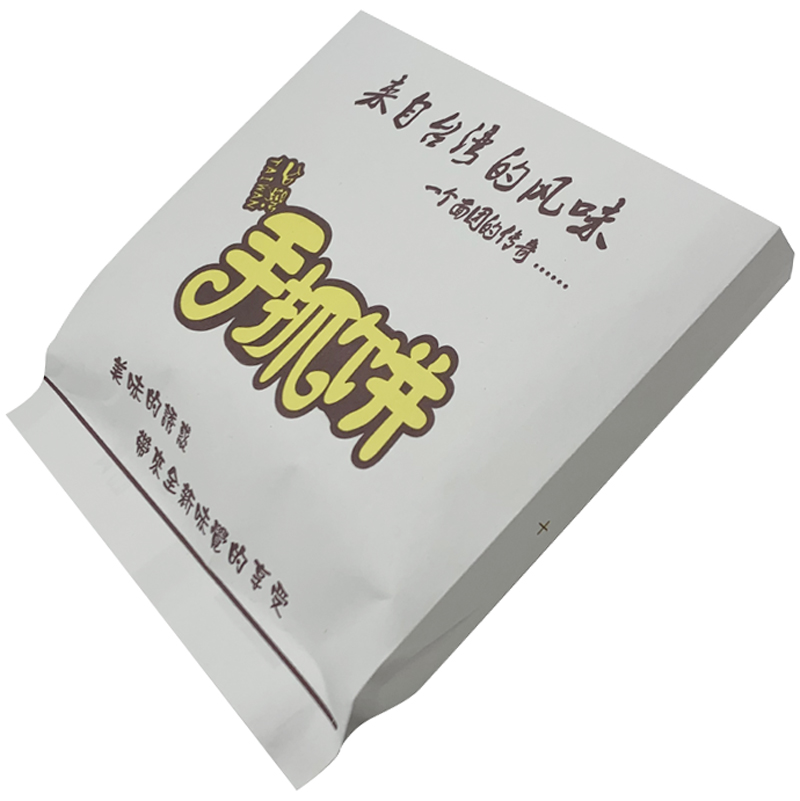 厂家直销定制台湾手抓饼袋小吃袋手抓饼袋防油小吃纸袋1000个包邮 - 图3