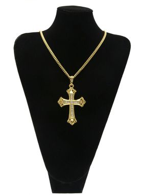 gd权志龙十字架金属街舞夜店项链