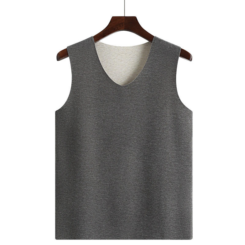 秋冬加绒无痕德绒保暖背心男士加厚内穿坎肩棉马甲发热无袖t恤,淘宝优惠券,粉丝福利购,淘宝优惠卷