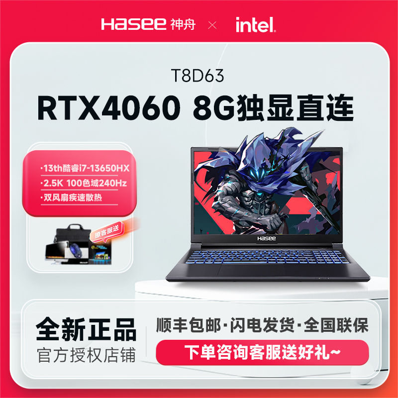 Hasee/神舟 战神 Z8R7/R5/S8-C42/TX8R5/TX8R9英特尔RTX40独显本 - 图1