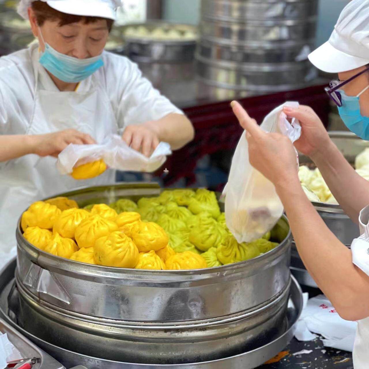 苏州蛮好阁包子铺净素菜观前手工早餐小吃点心美食特产代买短保