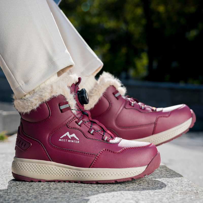 东北加厚中老年棉鞋毛口皮面防水妈妈鞋加绒保暖防滑雪地鞋女短靴,淘宝优惠券,粉丝福利购,淘宝优惠卷
