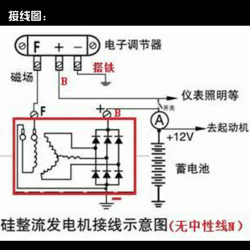 汽车发电机智能电子调节器12V24V高智能稳压器FTD142CF - 图0