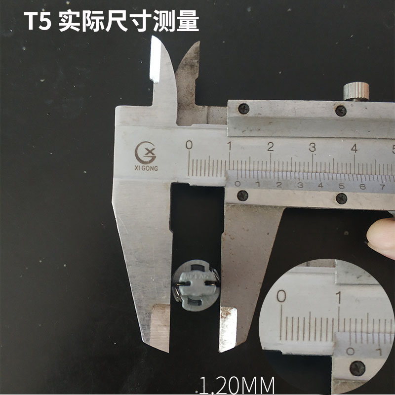 【10只】汽车仪表灯泡12v24v伏车用仪表台带座T5 T6.5小灯灯泡