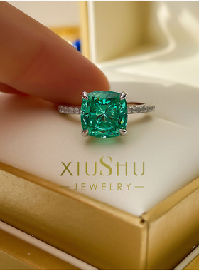 超精工高货帕拉伊巴碧玺戒指