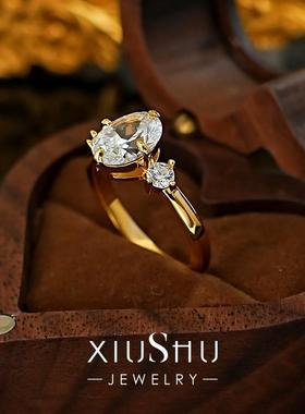 新款鸽子蛋形椭圆925银戒指