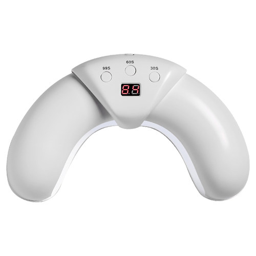 智能速干月牙型美甲灯防黑手双光源速干光疗指甲感应会伸缩U型灯 - 图3