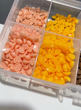 手工DIY毛绒毛线玩偶迷你小鼻子平底树脂三角鼻公仔配饰材料配件