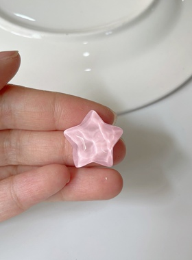 多巴胺可爱果冻五角星爱心树脂 diy手工儿童发饰品手机壳贴片材料