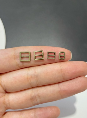 3mm4mm5mm6mm迷你日字扣 超小调节扣 DIY手工五金配件BJD娃衣辅料