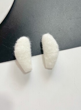 可爱毛绒兔毛小狗耳小号耳朵儿童宠物发夹发箍发饰配件1.8*4cm