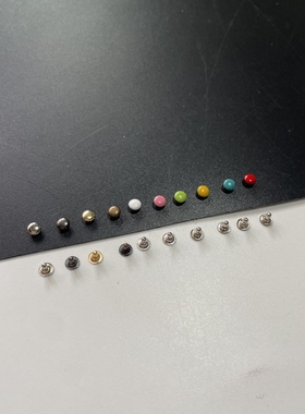 3mm4mm迷你蘑菇钉撞扣娃包柳钉扣子娃衣配件娃娃辅料