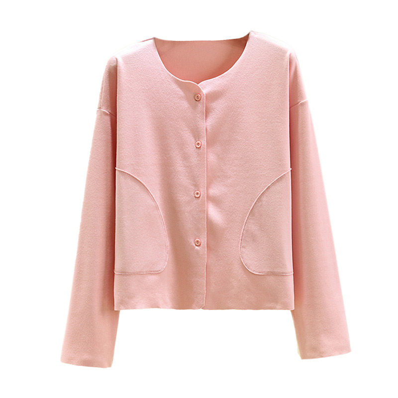 德绒宽松保暖开衫冬季大码加绒单排扣上衣女士居家加厚睡衣上装,淘宝优惠券,粉丝福利购,淘宝优惠卷