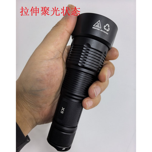 COLTX5调焦手电变焦手电26650强光透镜手电XML2 XHP50摄影补光 - 图1