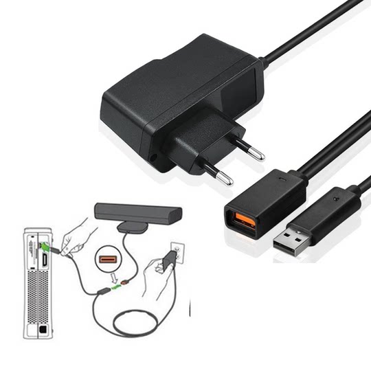 XBOX360 kinect somatosensory adapter charger Huoniu power supply with USB adapter