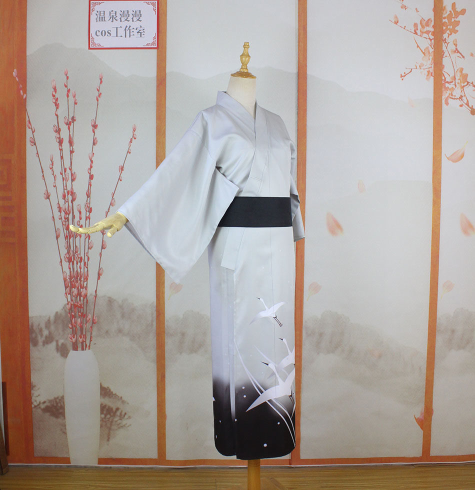 温泉漫漫一刀剑乱舞太刀姬鹤一文字cos和服轻装浴衣定制不退_虎窝淘