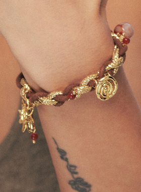 A Ray of Sunlight25秋冬埃及系列循环编织手链可伸缩太阳可拆卸