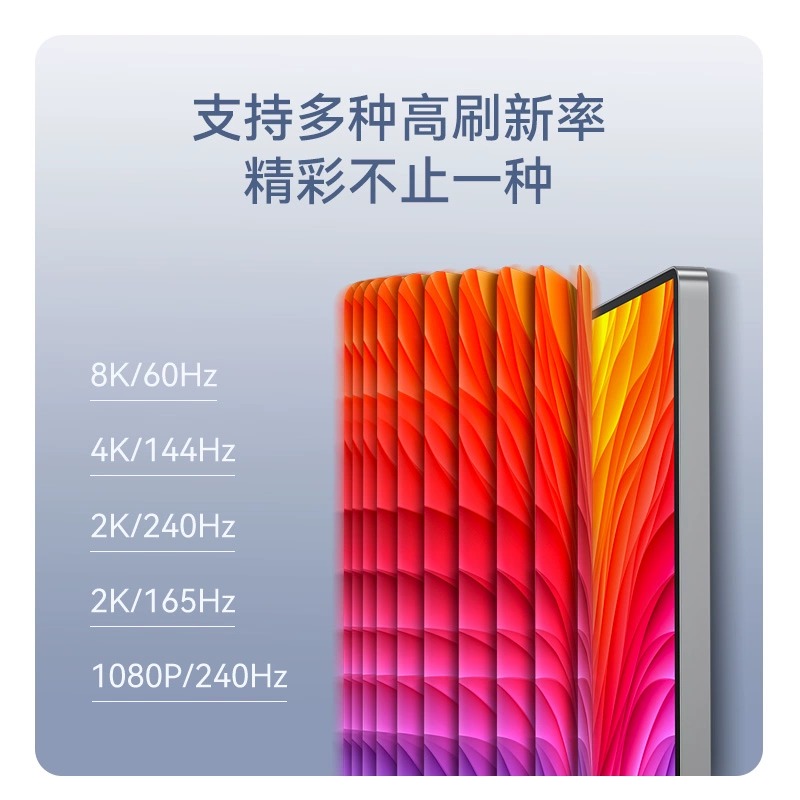 帝特typec转dp线1.4转接换连接线120Hz/144Hz高刷8K高清displayport同屏线适用于苹果笔记本电脑接显示器扩展 - 图3