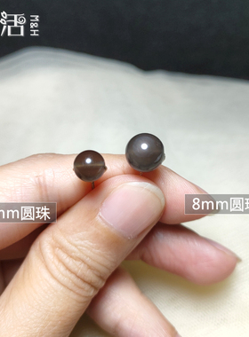 黑曜石纯银耳针个性百搭耳钉