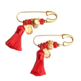 Детская булавка, золотая подвеска, защитный амулет для выхода на улицу, брошь