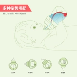 Стеклянная бутылочка для кормления для новорожденных для младенца, ручка, антиколиковая детская трубочка, широкое горлышко, защита при падении