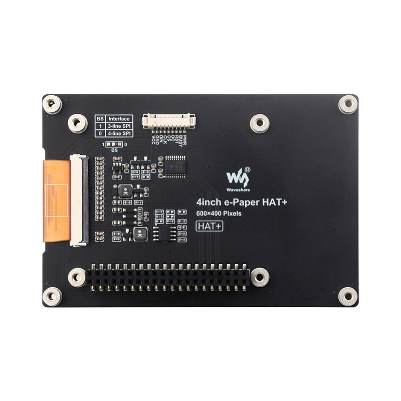 树莓派 4寸e-Paper电子墨水屏模块纸质 标签屏 E6全彩色 HAT+标准,淘宝优惠券,粉丝福利购,淘宝优惠卷