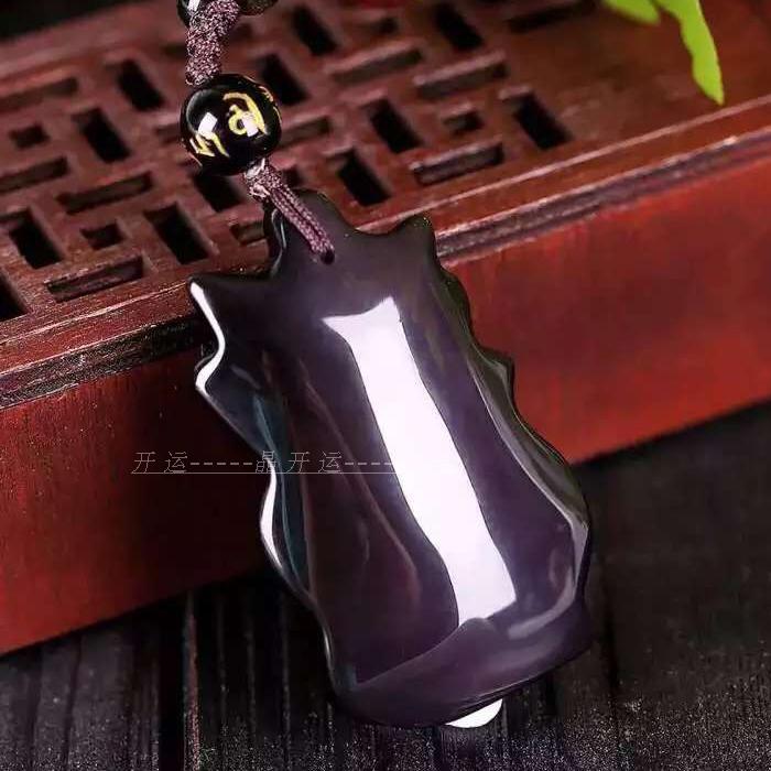 黑曜石狐仙挂坠 黑曜石媚狐项链 天然黑曜石狐狸吊坠 开光正品 黑曜石狐仙挂坠 黑曜石媚狐项链 天然黑曜石狐狸吊坠 开光正品