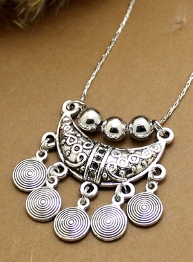 民族古风汉服铃铛项链女短款