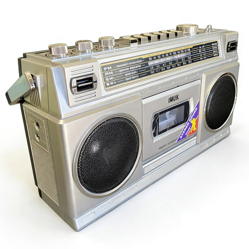 IMUK立体声复古磁带机80年代老式录音机U盘TF插卡蓝牙音箱收音机 - 图1