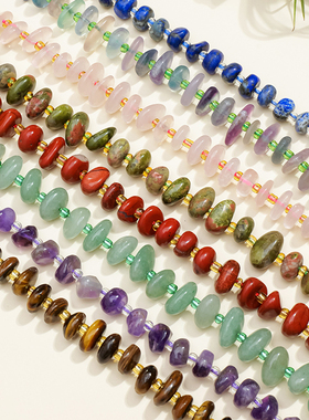 天然水晶碎石滚石手链