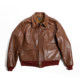 Gizemo World War II 15142 Contrat Numéro A-2 Veste italienne Cuisine spécialement personnalisée en cuir A2 Veste en cuir