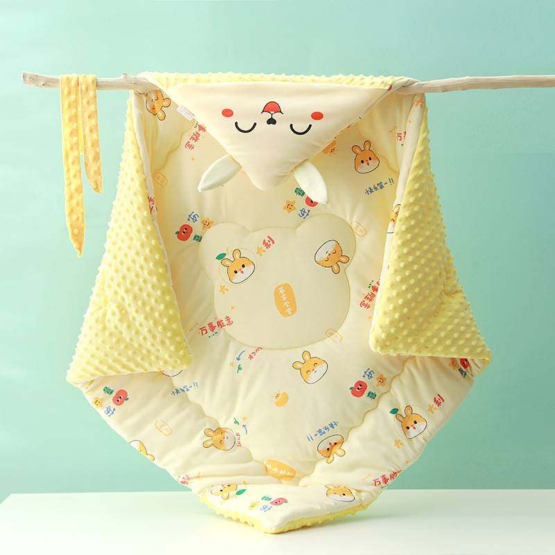 【小柒甄选】豆豆安抚婴儿抱被90*90cm痘痘绒产房新生儿包被外出,淘宝优惠券,粉丝福利购,淘宝优惠卷