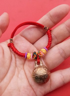 有声虎头学步铜铃铛手链脚链