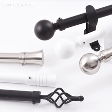 Карниз для штор gafuhome北欧简约高承重加粗铝合金碳钢合金 定制窗帘轨道窗帘杆