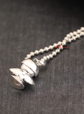 纯银银日韩配饰天使吊坠毛衣链