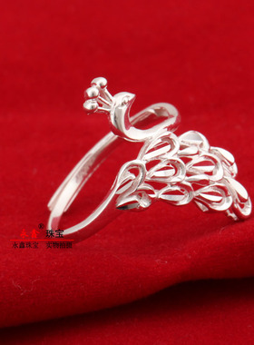 未镶嵌戒指永鑫99足银日韩风女