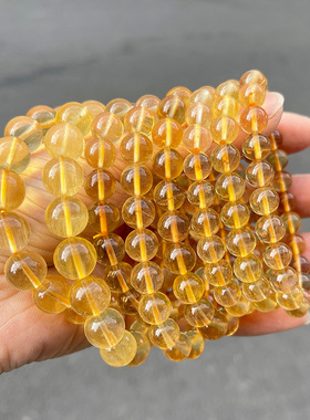 天然黄萤石手链帝王黄萤石手串