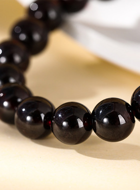 天然石榴石手链女款小众