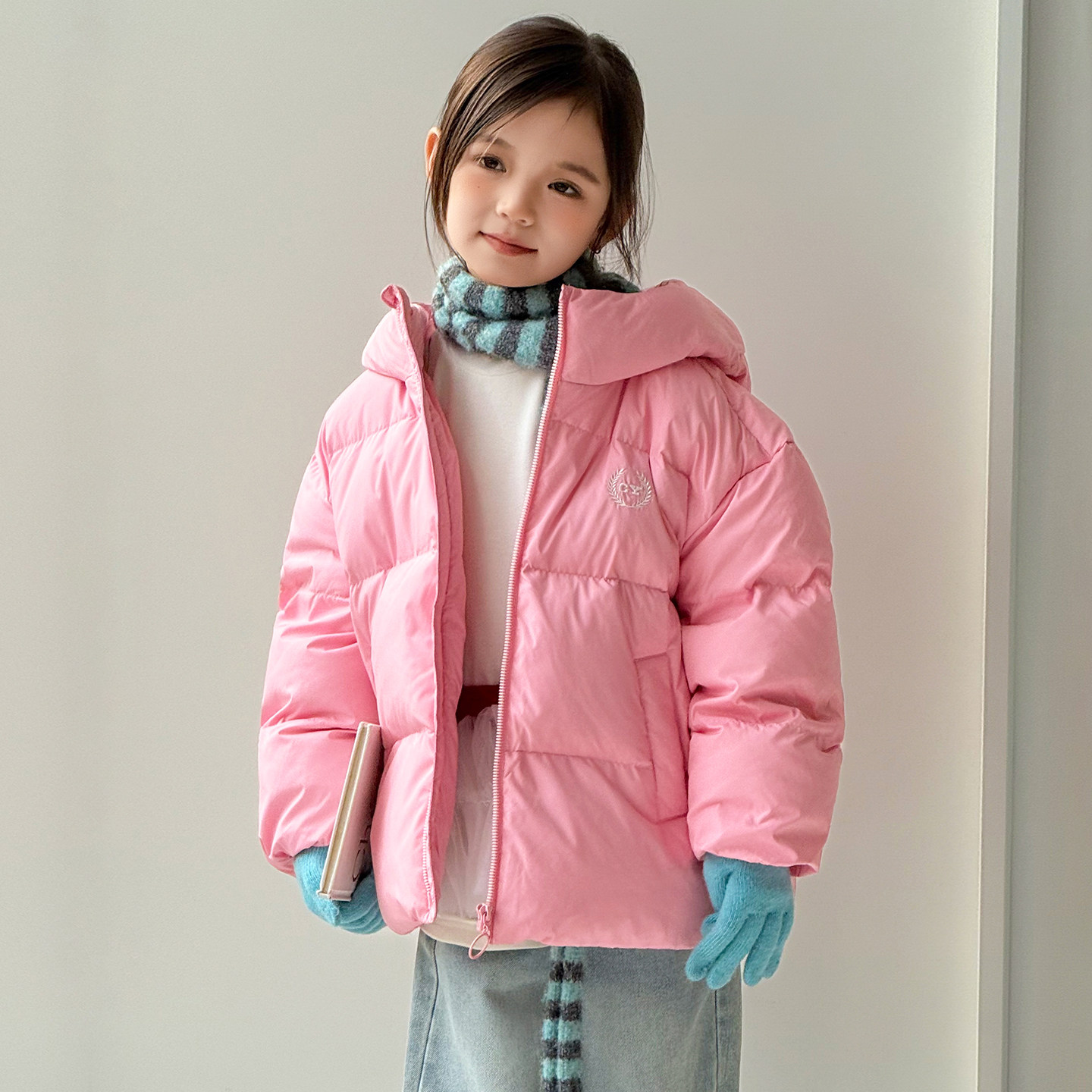 康衣儿童装羽绒服男童加厚款小中大女童羽绒服外套宝宝羽绒服连帽