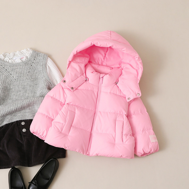 康衣儿童装羽绒服加厚小中大童连帽2024冬季新款女童羽绒服外套