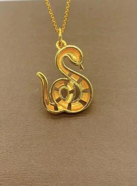 沙金十二生肖转运项链