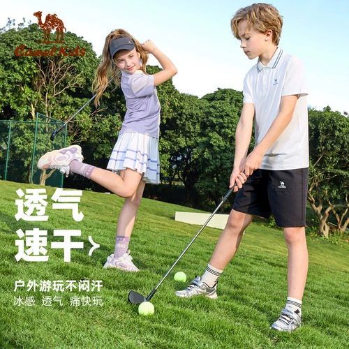 Детский быстросохнущий костюм мальчика цветочника, футболка polo, детская одежда, короткий рукав